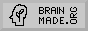 sticker that says brainmade